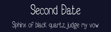 Second Date by Rangkai Aksara — Script Handwritten Font — thumbnail 2