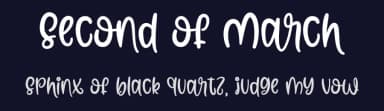 Second of March by Letter Art Studio — Script Handwritten Font — thumbnail 2