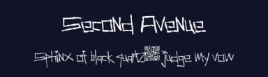 Second Avenue by Xerographer Fonts — Script Handwritten Font — thumbnail 2