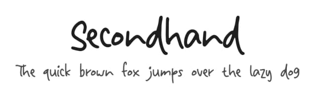 Secondhand by Willetter Studio — Script Handwritten Font