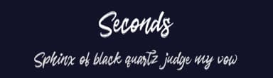 Seconds by Motokiwo — Script Handwritten Font — thumbnail 2