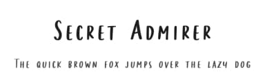 Secret Admirer by Blue Studio09 — Script Handwritten Font — thumbnail 1