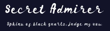 Secret Admirer by SSI.Scraps — Script Handwritten Font — thumbnail 2