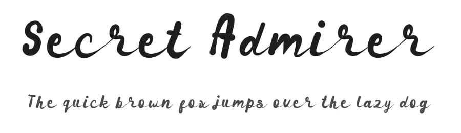 Secret Admirer by SSI.Scraps — Script Handwritten Font