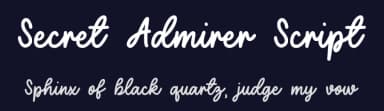 Secret Admirer Script by Blue Studio09 — Script Handwritten Font — thumbnail 2