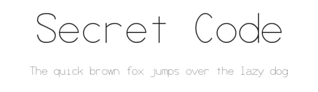 Secret Code by Matthew Welch — Sans Serif Font