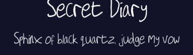 Secret Diary by xstreamed.tv — Script Handwritten Font — thumbnail 2