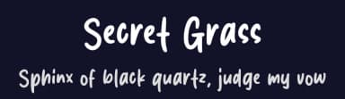 Secret Grass by MJType — Script Handwritten Font — thumbnail 2