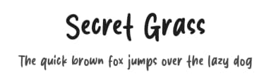 Secret Grass by MJType — Script Handwritten Font — thumbnail 1