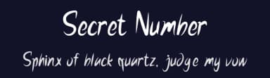 Secret Number by Rangkai Aksara — Script Handwritten Font — thumbnail 2