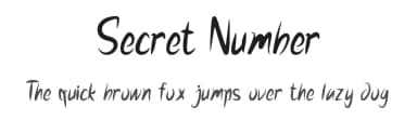 Secret Number by Rangkai Aksara — Script Handwritten Font — thumbnail 1