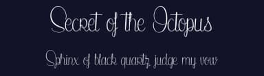 Secret of the Octopus by Maelle.K | Thomas Boucherie — Script Handwritten Font — thumbnail 2