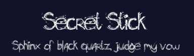 Secret Stick by migoymayo — Script Handwritten Font — thumbnail 2