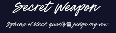 Secret Weapon by BLKBK Fonts — Script Handwritten Font — thumbnail 2