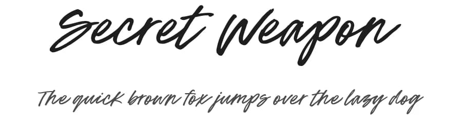 Secret Weapon by BLKBK Fonts — Script Handwritten Font