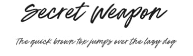 Secret Weapon by BLKBK Fonts — Script Handwritten Font — thumbnail 1