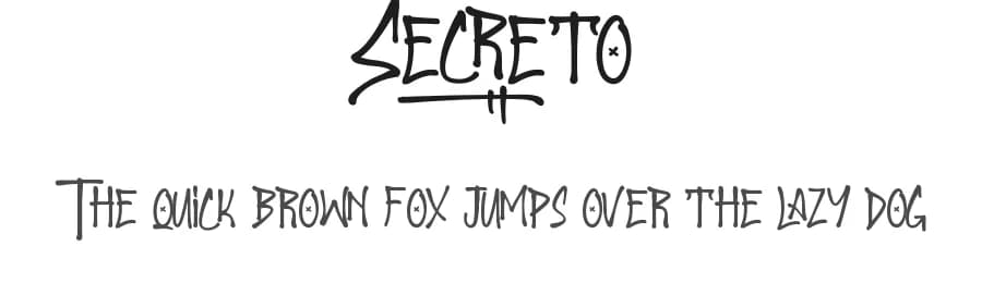 Secreto by Calligraphy Fonts — Script Handwritten Font