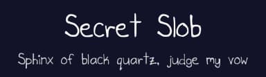 Secret Slob by Duck Reid — Script Handwritten Font — thumbnail 2
