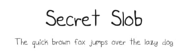 Secret Slob by Duck Reid — Script Handwritten Font — thumbnail 1
