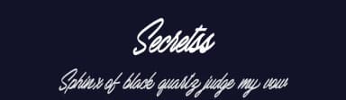 Secretss by Billy Argel Fonts ® — Script Handwritten Font — thumbnail 2