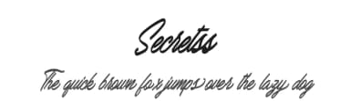 Secretss by Billy Argel Fonts ® — Script Handwritten Font — thumbnail 1