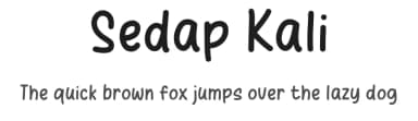 Sedap Kali by Khurasan — Script Handwritten Font — thumbnail 1