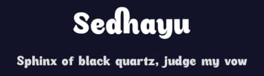 Sedhayu by Kulokale Studio — Sans Serif Font — thumbnail 2