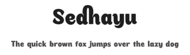 Sedhayu by Kulokale Studio — Sans Serif Font — thumbnail 1