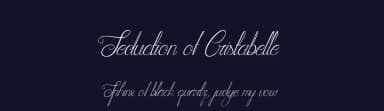 Seduction of Cristabelle by Cat.B — Script Handwritten Font — thumbnail 2