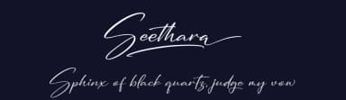 Seethara by Integritype Studio — Script Handwritten Font — thumbnail 2