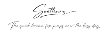 Seethara by Integritype Studio — Script Handwritten Font — thumbnail 1