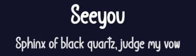 Seeyou by Scratchones — Script Handwritten Font — thumbnail 2