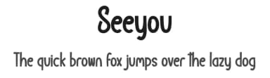 Seeyou by Scratchones — Script Handwritten Font — thumbnail 1