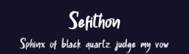 Sefithon by Skiiller Studio — Script Handwritten Font — thumbnail 2