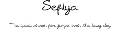 Sefiya by Ronin Design — Script Handwritten Font — thumbnail 1