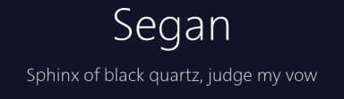 Segan by Rodney Rogers — Sans Serif Font — thumbnail 2