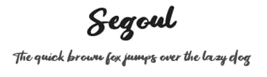 Segoul by Vunira Design — Script Handwritten Font — thumbnail 1