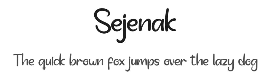 Sejenak by productype.com — Script Handwritten Font