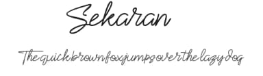 Sekaran by selawetype — Script Handwritten Font — thumbnail 1
