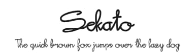 Sekato by Suamzu Art — Script Handwritten Font — thumbnail 1