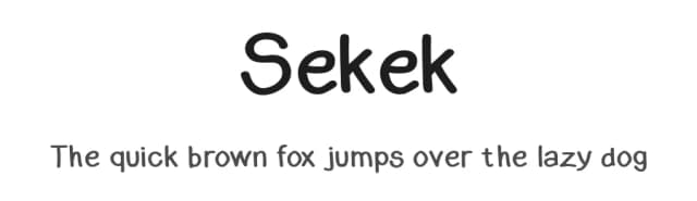 Sekek by Gholib Tammami — Script Handwritten Font