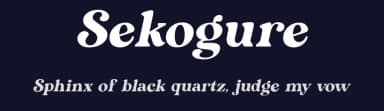Sekogure by Kulokale Studio — Serif Font — thumbnail 2