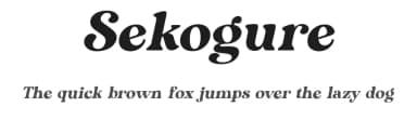 Sekogure by Kulokale Studio — Serif Font — thumbnail 1