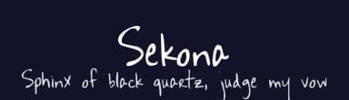 Sekona by Kimberly Geswein — Script Handwritten Font — thumbnail 2