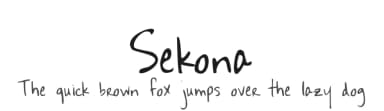 Sekona by Kimberly Geswein — Script Handwritten Font — thumbnail 1