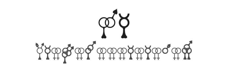 Sekushii by Luc Devroye — Dingbats Font — preview 1