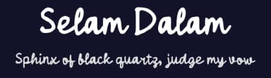 Selam Dalam by wepfont.com — Script Handwritten Font — thumbnail 2