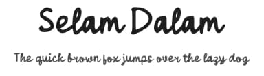Selam Dalam by wepfont.com — Script Handwritten Font — thumbnail 1