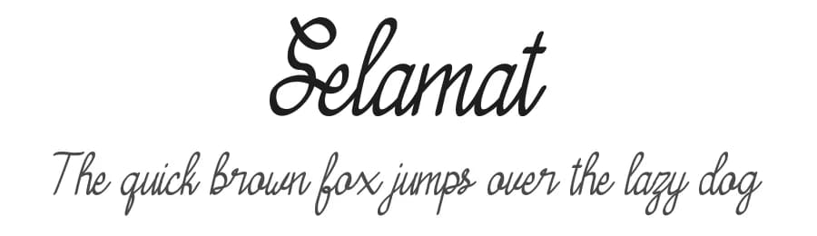 Selamat by Amru ID — Script Handwritten Font