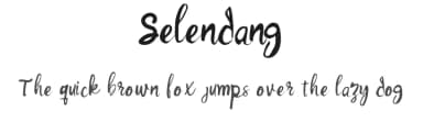 Selendang by Shiddiq Art — Script Handwritten Font — thumbnail 1